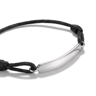 Thomas Sabo Engravable Black Textile Bracelet