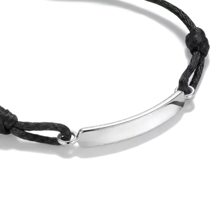 Thomas Sabo Engravable Black Textile Bracelet