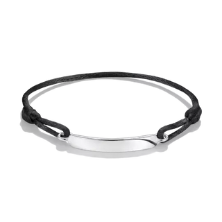 Thomas Sabo Engravable Black Textile Bracelet