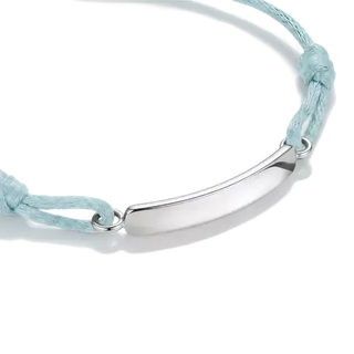 Thomas Sabo Engravable Light Blue Textile Bracelet