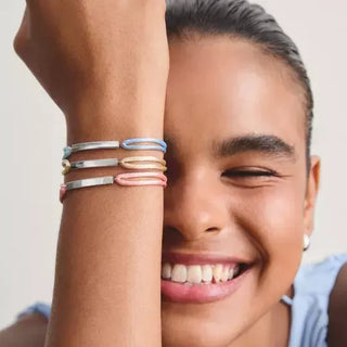 Thomas Sabo Engravable Pink Textile Bracelet