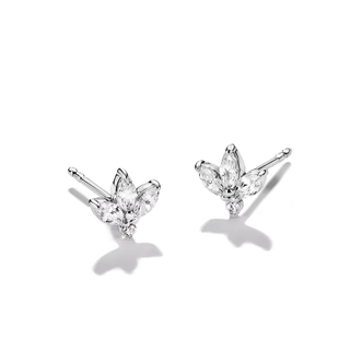 THOMAS SABO Flower Teardrop Zirconia Stud Earrings