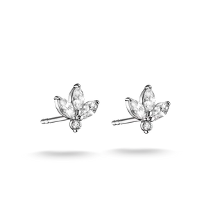 THOMAS SABO Flower Teardrop Zirconia Stud Earrings