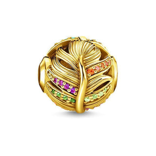 Thomas Sabo Gold Coloured Feather Bead