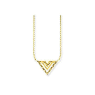 Gold Plated Africa Triangle Necklace