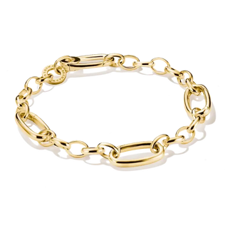 Thomas Sabo Gold-Plated Charm Bracelet with Three Connect Links