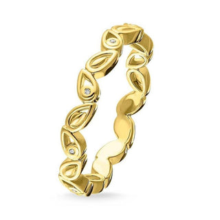 Thomas Sabo Gold Plated Diamond Leaves