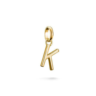 Thomas Sabo Gold‑Plated Letter K Connect Charm Pendant