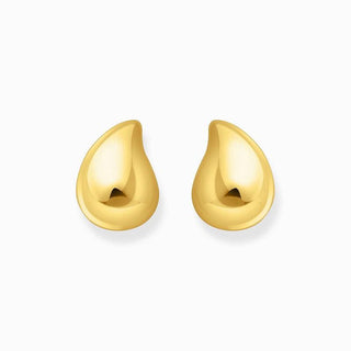 Thomas Sabo Gold-plated Earrings in Organic Drop-shape