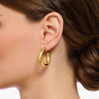 Thomas Sabo Gold-plated Medium Chunky Hoop Earrings