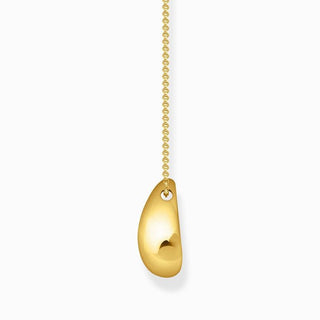 Thomas Sabo Gold-plated Necklace with Pendant in Organic Drop-shape