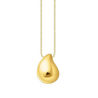 Thomas Sabo Gold-plated Necklace with Pendant in Organic Drop-shape