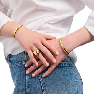 Thomas Sabo Gold-plated Ring Heart-shaped