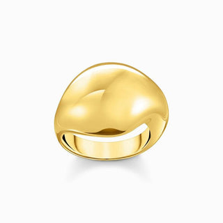 Thomas Sabo Gold-plated Ring in Organic Drop-shape