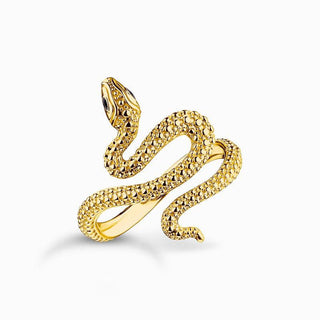 Thomas Sabo Gold-plated Snake Ring Tempting Romance