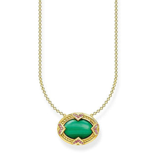 Thomas Sabo Green Stone Pendant Necklace