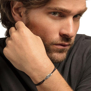 Thomas Sabo Little Secrets Silver Feather CZ Black Bracelet