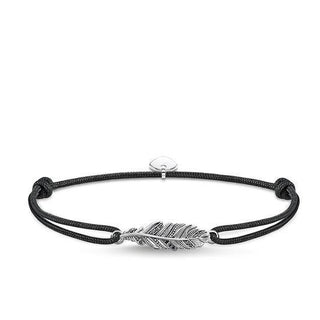 Thomas Sabo Little Secrets Silver Feather CZ Black Bracelet