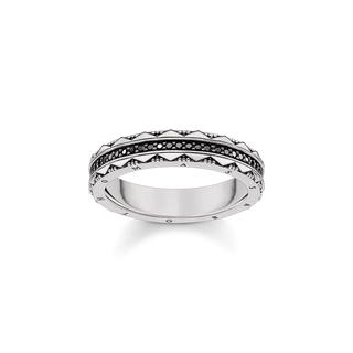 Thomas Sabo Men's Blackened Ring