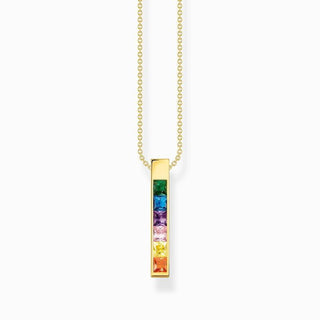 Thomas Sabo Necklace Colourful Stones Gold