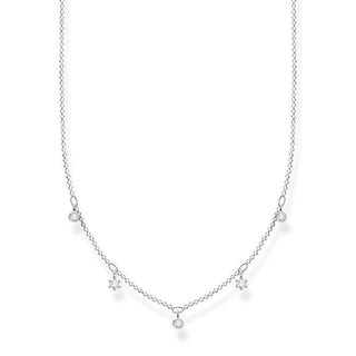 Thomas Sabo Necklace white stones, silver