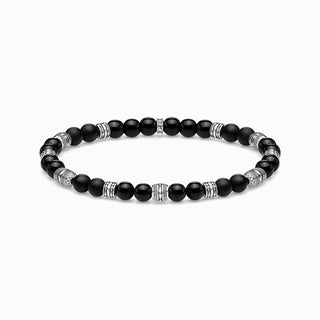 Thomas Sabo Obsidian Bead Bracelet