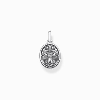 Thomas Sabo Oxidised Tree Of Love Oval Pendant