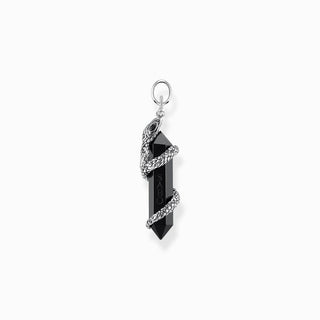 Thomas Sabo Pendant Blackened Onyx With Snake