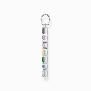 Thomas Sabo Pendant Cross with Colourful Stones - Silver