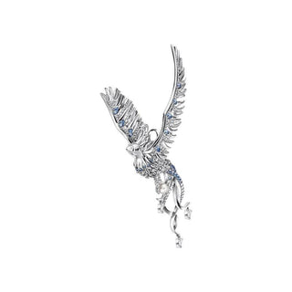 Thomas Sabo Pendant Phoenix With Blue Stones Silver