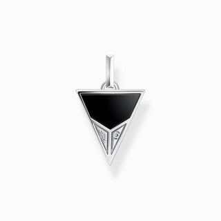 Thomas Sabo Pendant Pyramid with Black Onyx Beads and Tiger's Eye Beads - Silver