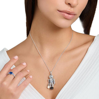 Thomas Sabo Pendant Scuba dive with pearl and blue stones