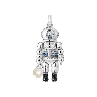 Thomas Sabo Pendant Scuba dive with pearl and blue stones