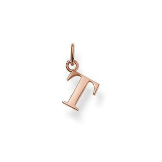 ROSE GOLD LETTER T PENDANT