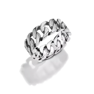 Thomas Sabo Rebel Icons Silver Band Ring Curb Design