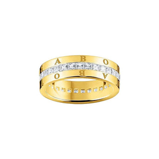 Thomas Sabo Ring - Band - White Stones - Pave Gold