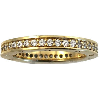 Ring Gold-Plated Silver with White Zirconia