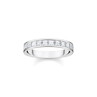 Thomas Sabo Ring white stones pavÃ© silver