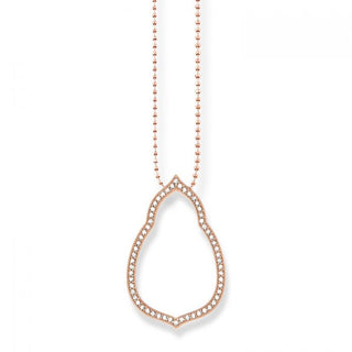 Thomas Sabo Rose Gold Plated Open Cubic Zirconia Pendant