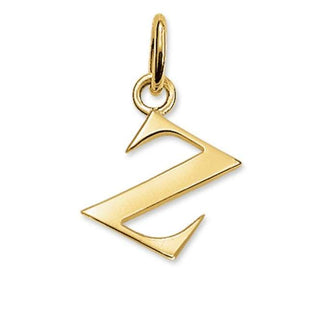 Thomas Sabo STERLING SILVER Gold Plated Letter Z