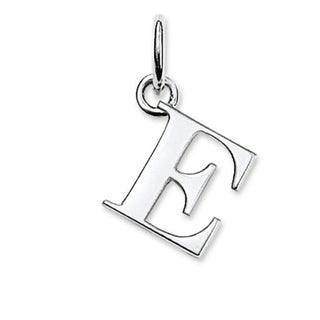 STERLING SILVER Letter E