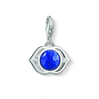 Thomas Sabo Silver Blue Lotus Charm