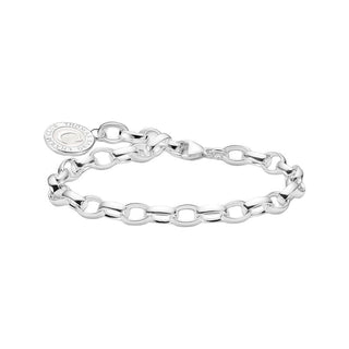 Thomas Sabo Silver Charm Bracelet with White Charmista Coin