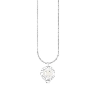Thomas Sabo Silver Charm Necklace with White Charmista Coin