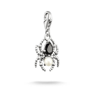 Thomas Sabo Silver Charm Pendant Spider Pearl