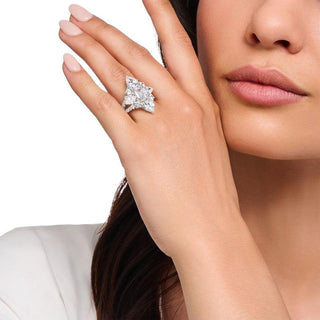 Thomas Sabo Silver Cocktail Ring with Clear Zirconia