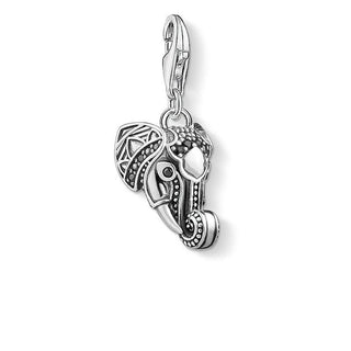 Silver Elephant Charm