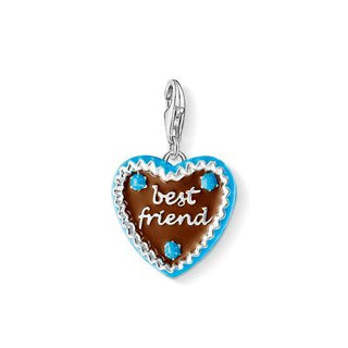 Silver Gingerbread Best Friend Charm