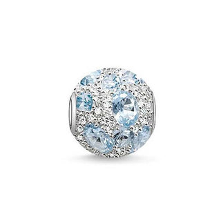 Thomas Sabo Silver Multi PavÃ© Cubic Zirconia Bead