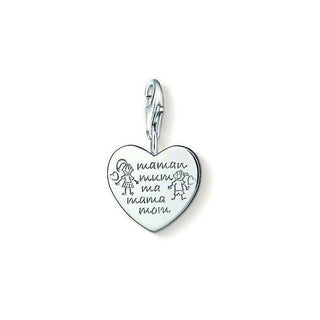 Silver Mum Heart Charm